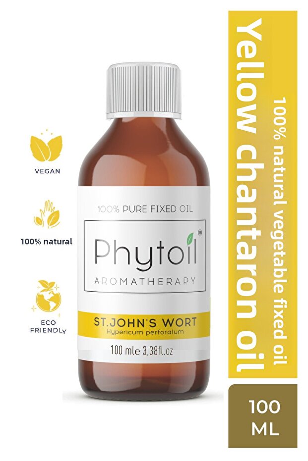 St. John's Wort Fixed Oil (Hypericum Perforatum) 100% Pure and Natural Herbal Fixed Oil 100 ml
