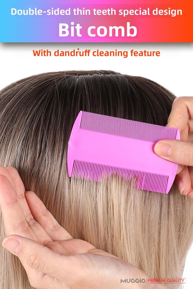 مشط البت مصمم خصيصًا ومشط البت ذو الأسنان الضيقة قطعة واحدة - 3