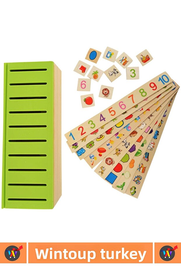 صندوق تصنيف المعرفة الخشبي الفاخر لتنسيق الذكاء التعليمي، تطوير النمو الشخصي للأطفال - 3