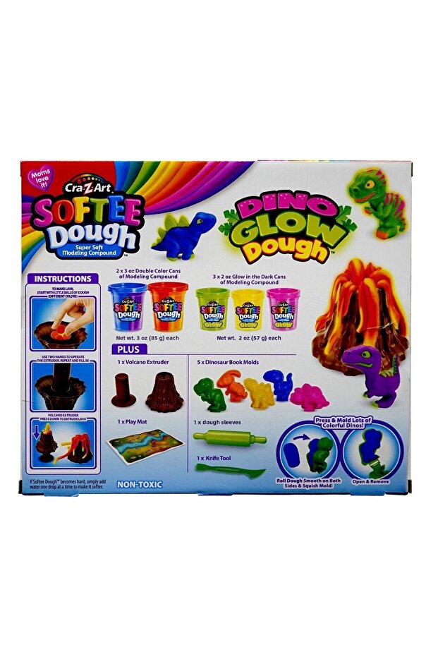 Softee Dough Dino Glow Dough - 4