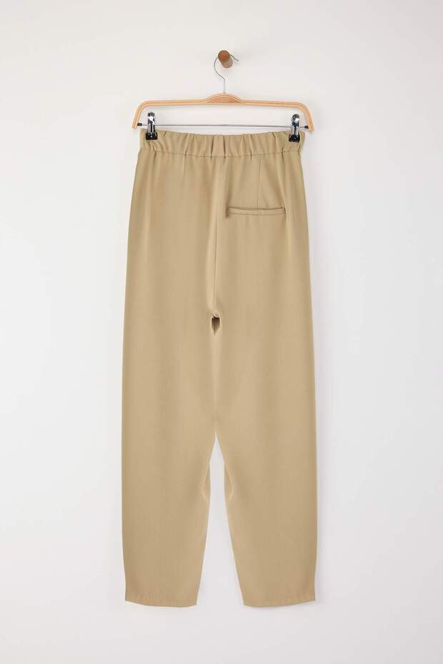 Açık Haki Şalvar/Harem Bağcıklı Pantolon TWOSS25PL00126 - 7