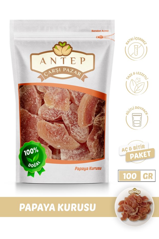 Dried Papaya Tropical Dried Fruit | 100 Gr.