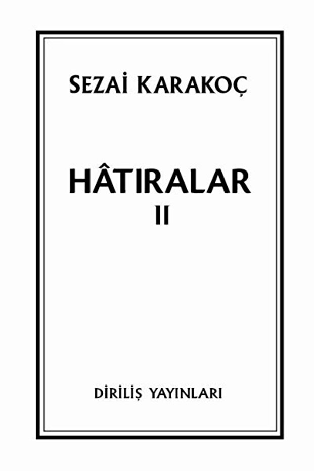 Hatıralar Iı - 1