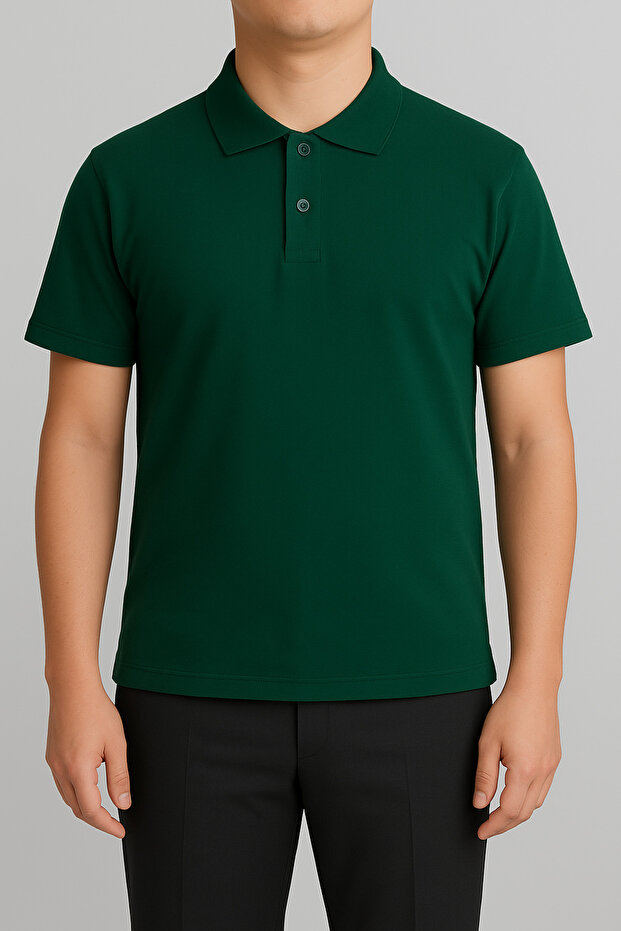 Unisex Polo Neck Short Sleeve T-shirt
