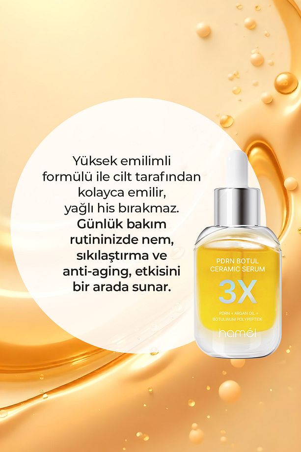 3X PDRN Botul Ceramic Serum Somon DNA lifting Etkili Doku Onarıcı Serum Kore 30ml - 4