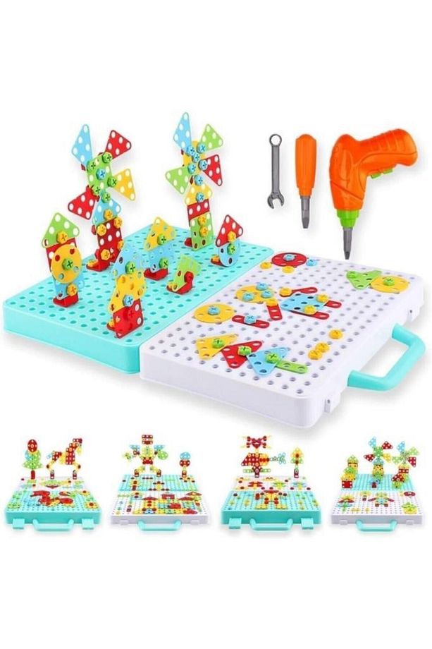 3d Stem Eğitici Matkap Seti Çiftlik Hayvanları. - 3