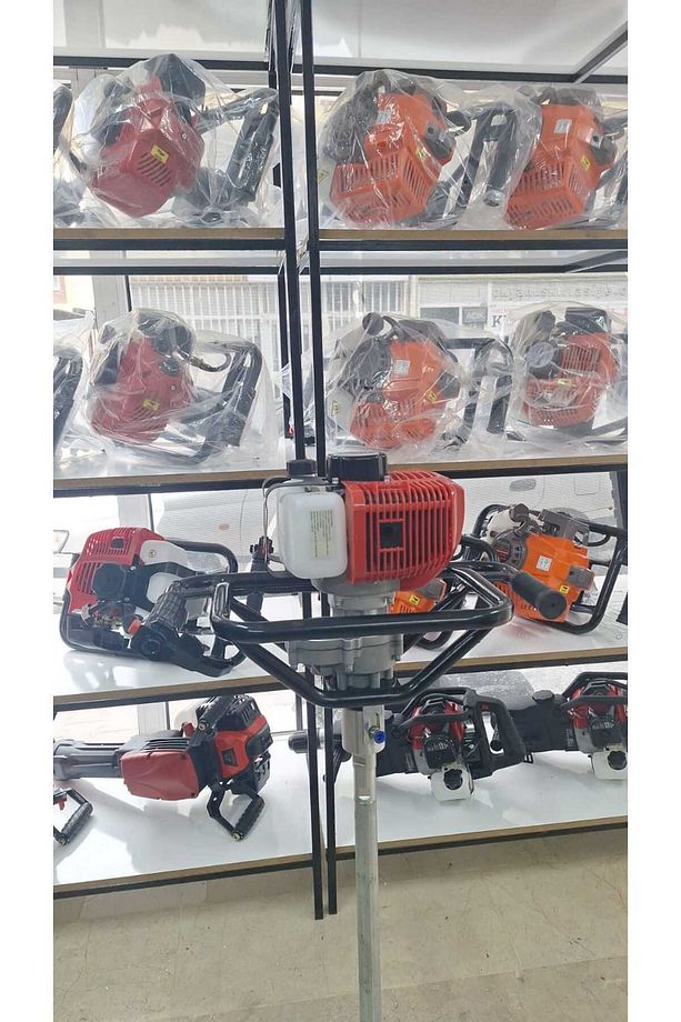 PROFESYONEL BENZİNLİ KAROT VE EL SONDAJ MAKİNASI 3.0 HP 5 METRE SET 10 - 12 METRE DELME KAPASİTELİ - 4