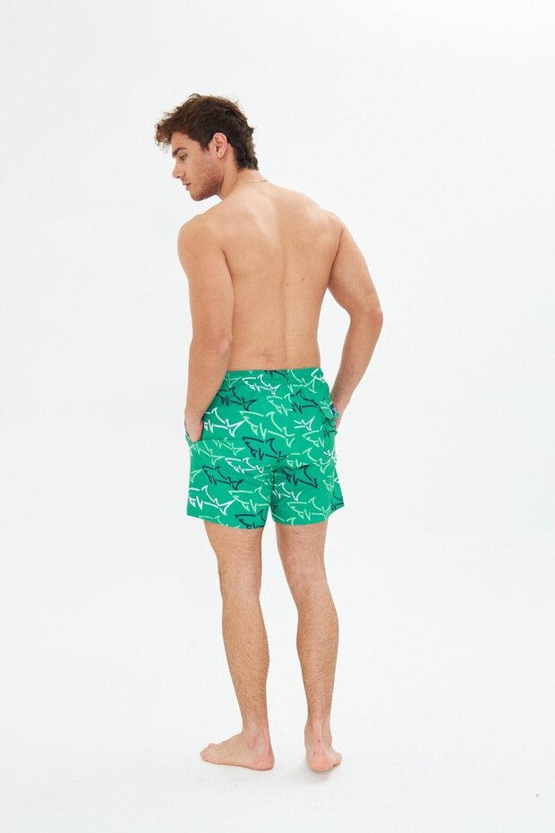 Erkek Stretch Shark Deniz Şortu - 6