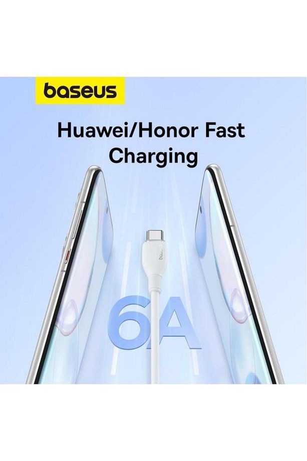 Pudding Serisi Hızlı Şarj ve Data Kablosu USB'den Type-c USB-C'ye 6 Amper 100W, 1,2m - 6