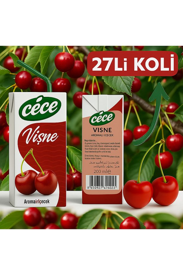 Vişne Aromalı İçecek 200 ML x 27 Adet - 7