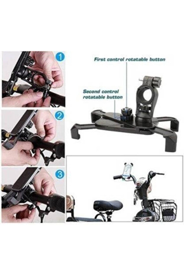 Universal Adjustable Bicycle Mount Mobile Holder For iPhone And Samsung - 5