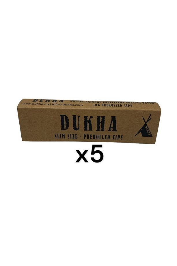 5 Adet  Dukha Hazır Zıvana King Size Slim Kağıt - 1