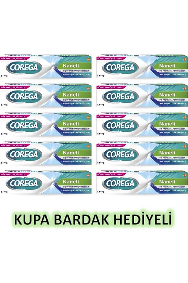 Süper Diş Protezi Yapıştırıcı Naneli Krem 40 gr 10 Adet - Kupa Bardak Hediyeli - 2