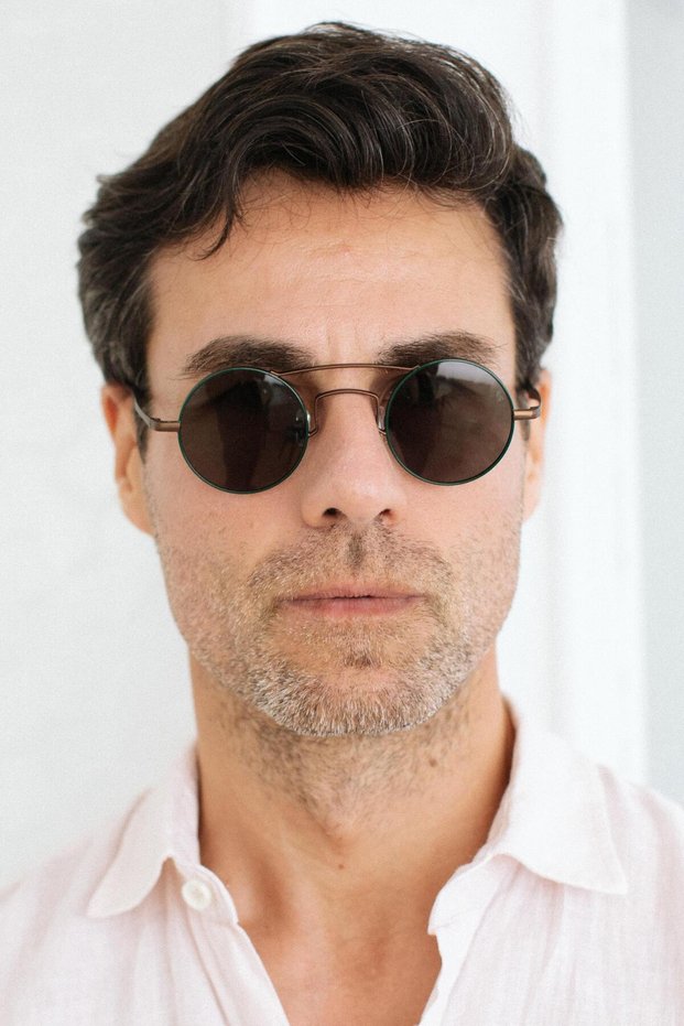 Mindy Bronze Green Men's Sunglasses