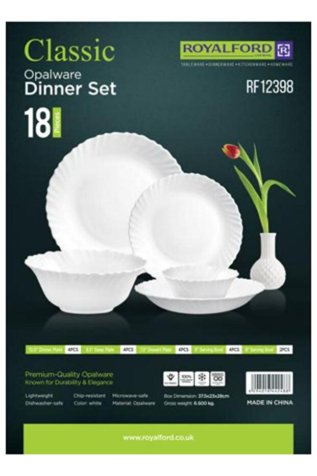 18 Piece Classic Opalware Dinner Set- RF12398