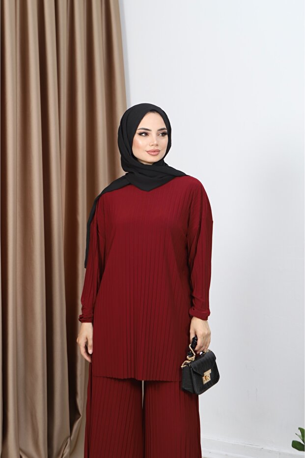 Piliseli Pantolonlu Takım - 5