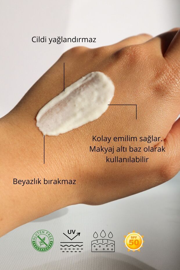 Spf 50 Yüz Güneş Kremi Yüksek Korumalı Uva-uvb 50 ml - 6
