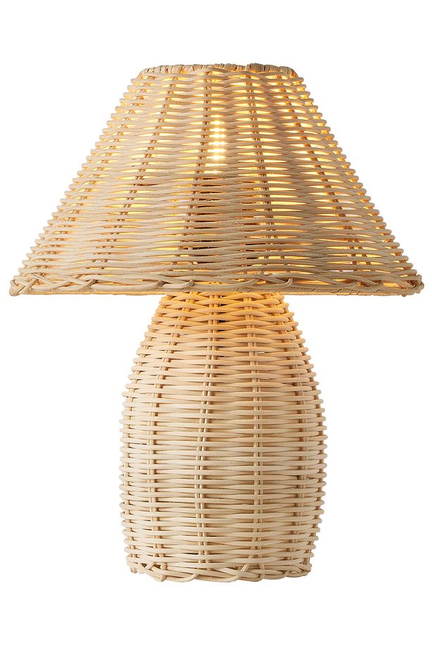 Sollın Rattan Hasır Abajur Masa Lambası - 5