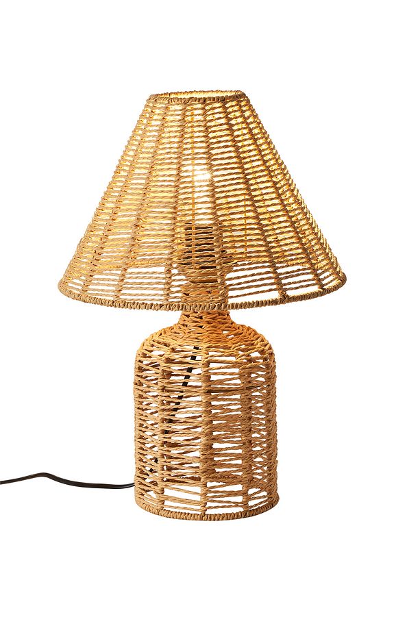 Mateo İpli Rattan Hasır Abajur - 3