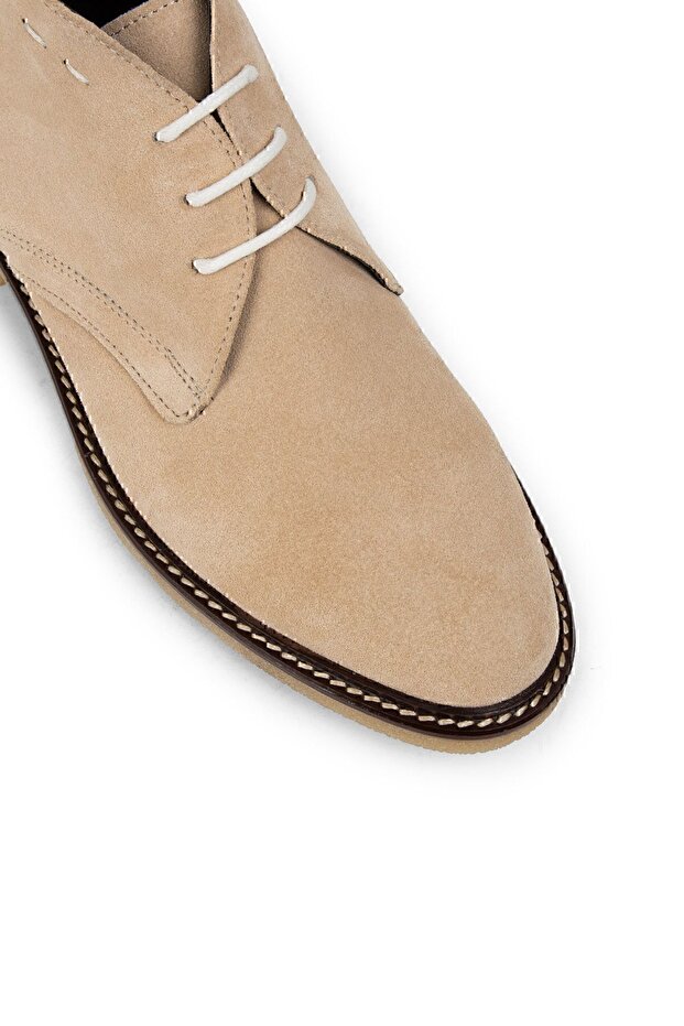 Hakiki Süet Bej Kadın Bot - 5