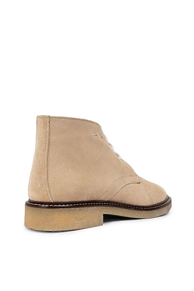 Hakiki Süet Bej Kadın Bot - 6