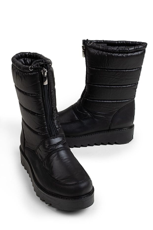 Siyah Kadın Kar Botu - 4