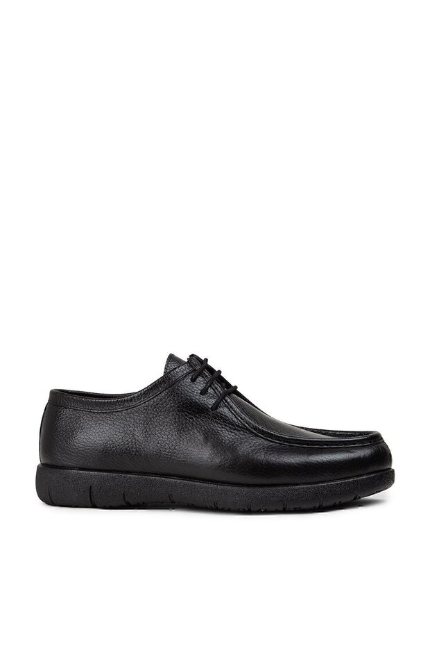 Genuine Leather Black Men's Casual Shoes