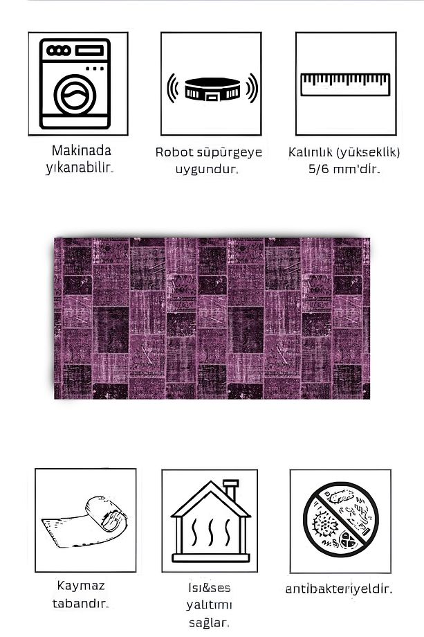 Dokuma Tabanlı yıkanabilir, leke tutmayan kilim - 3