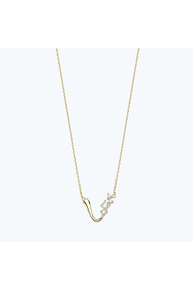 Altın Taşlı Kolye - 1