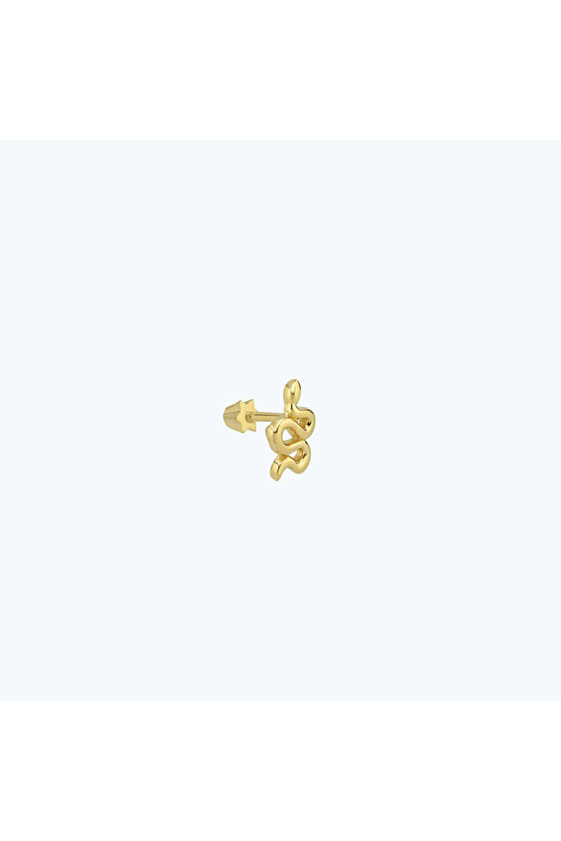 Altın Yılan Tragus Piercing - 2