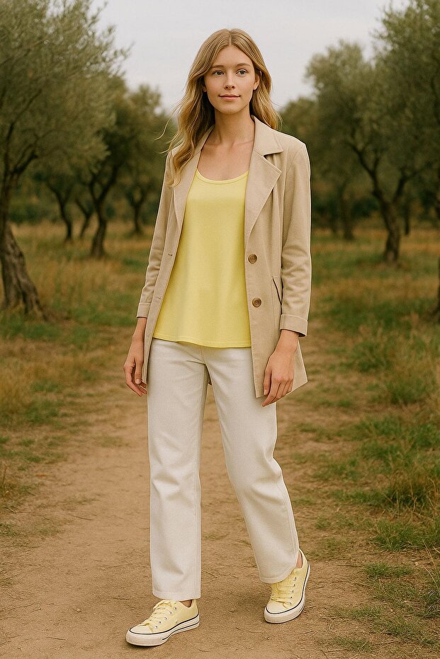 قطعتان من تي شيرت بدون أكمام ذو تصميم مريح وقاعدة سميكة - 7