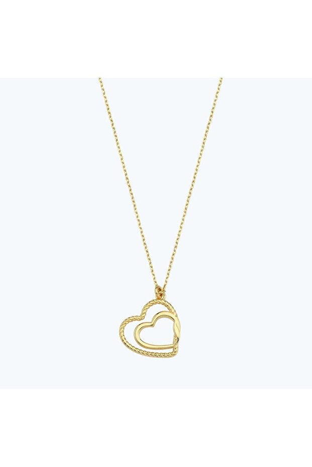 Altın Kalp Kolye - 1