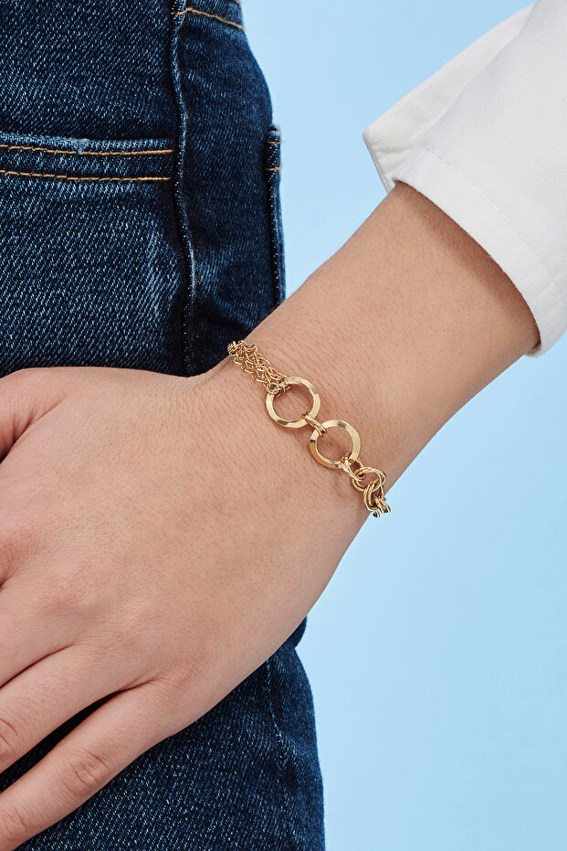 Altın Halka Bileklik - 1