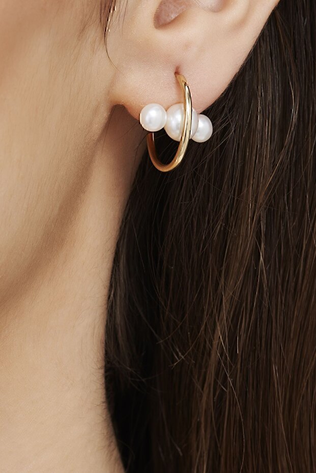 Altın Inci Küpe - 1