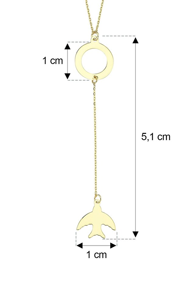 Altın Kırlangıç Kolye - 3