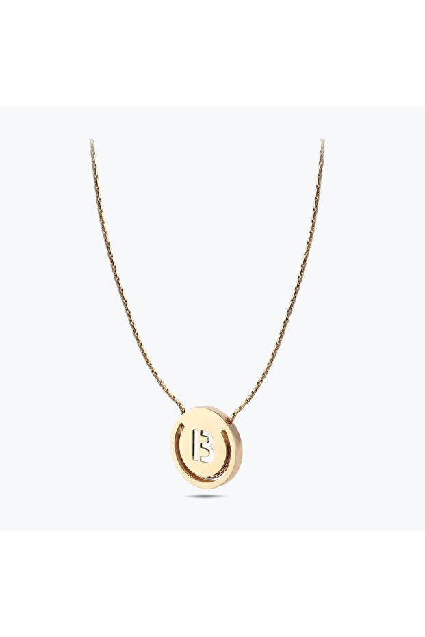 Altın B Harfi Kolye - 2