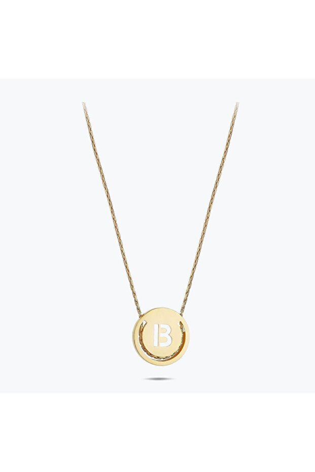 Altın B Harfi Kolye - 1