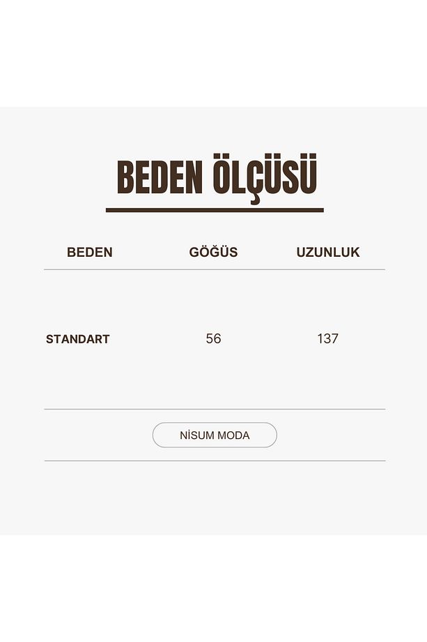 KOLYELİ PİLİSELİ SANDY ELBİSE - 7