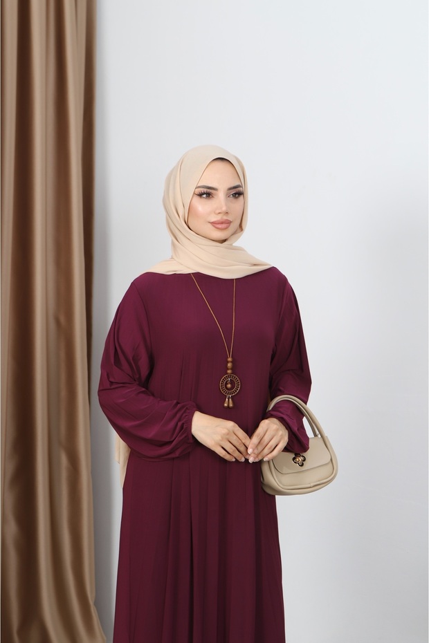 ROCHIE SANDY PLISATA CU COLIER - 4