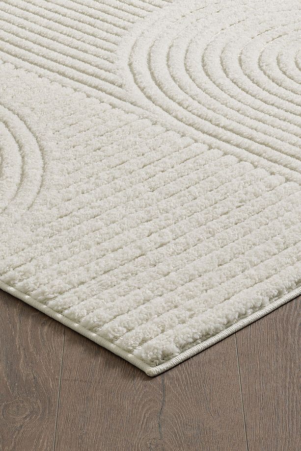 RUSTİC HALI  Bukleli Yumuşak Peluş  Krem Çocuk Odası Oturma Odası Salon Mutfak Halısı - 8