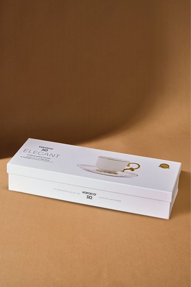 Elegant 6 Kişilik Kahve Fincan Takımı 80 ml - 7