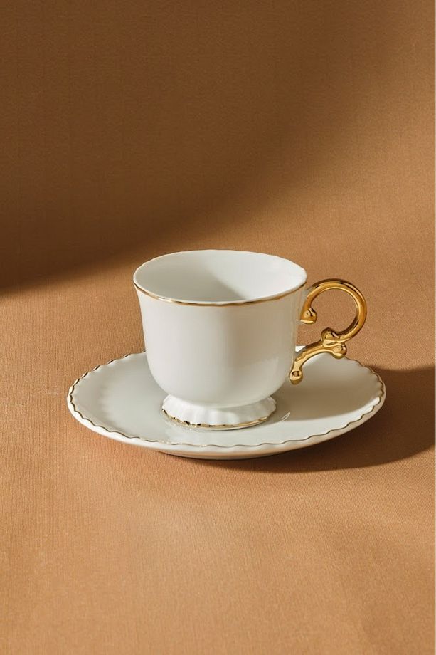 Elegant 6 Kişilik Kahve Fincan Takımı 80 ml - 4
