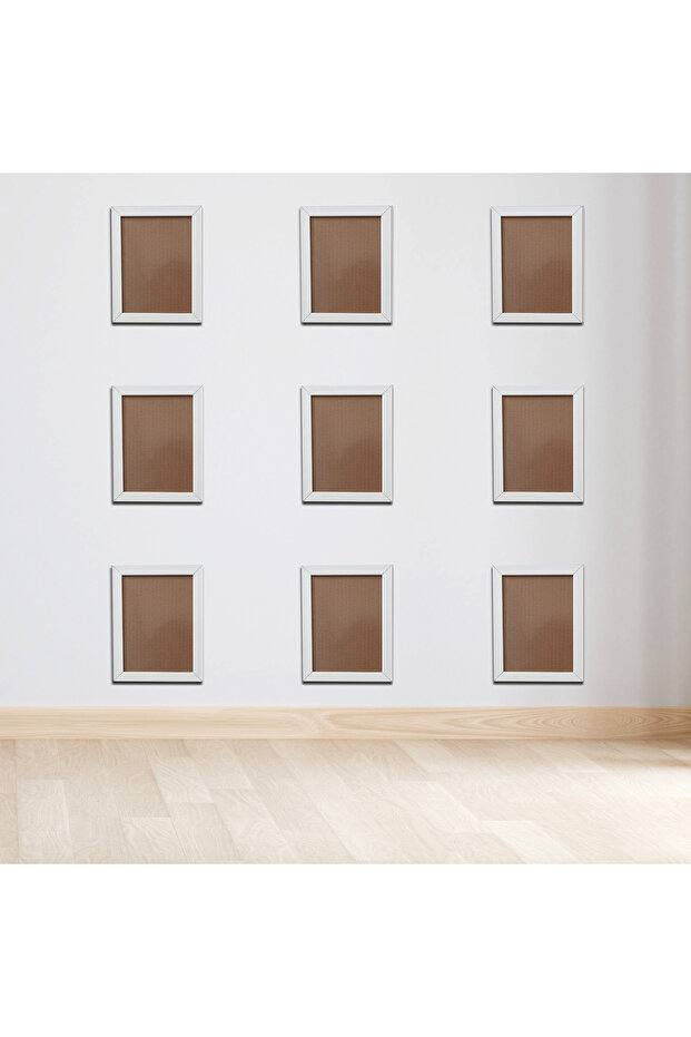 مجموعة إطارات بيضاء مقاس 20 × 30 - إطار حائط فارغ مكون من 1/2/3/6/9 قطع