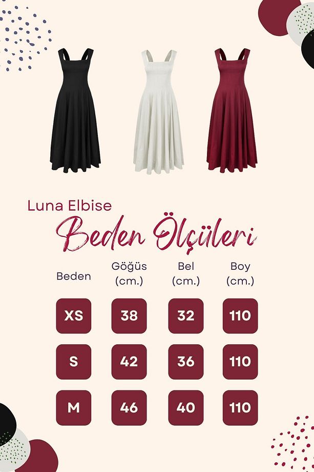 Luna Midi Elbise - 6
