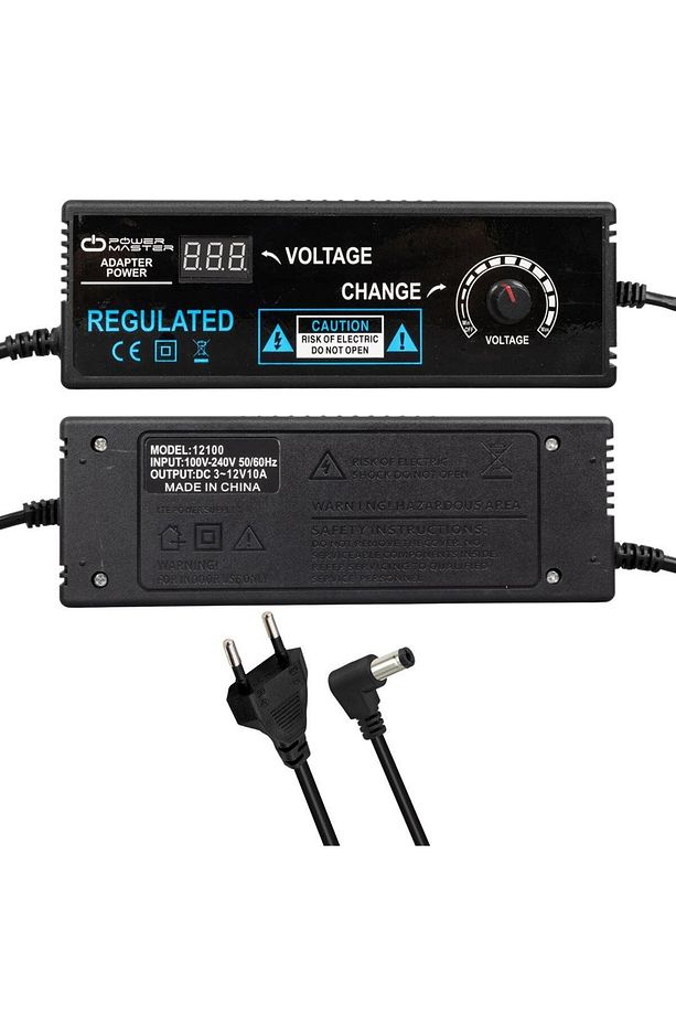 Pm-22380 3 Volt - 12 Volt - 10 Amper 5.5*2.5 Mm Uçlu Voltaj Kademeli Adaptör - 1