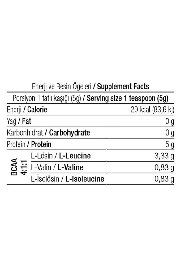 Bcaa 4:1:1 500 Gr Aromasız 100 Servis - 2