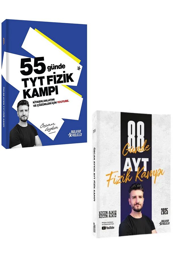 Özcan Aykın 2026 55 Günde Tyt Fizik Ve 88 Günde Ayt Fizik Kampı Ikili Set - 1