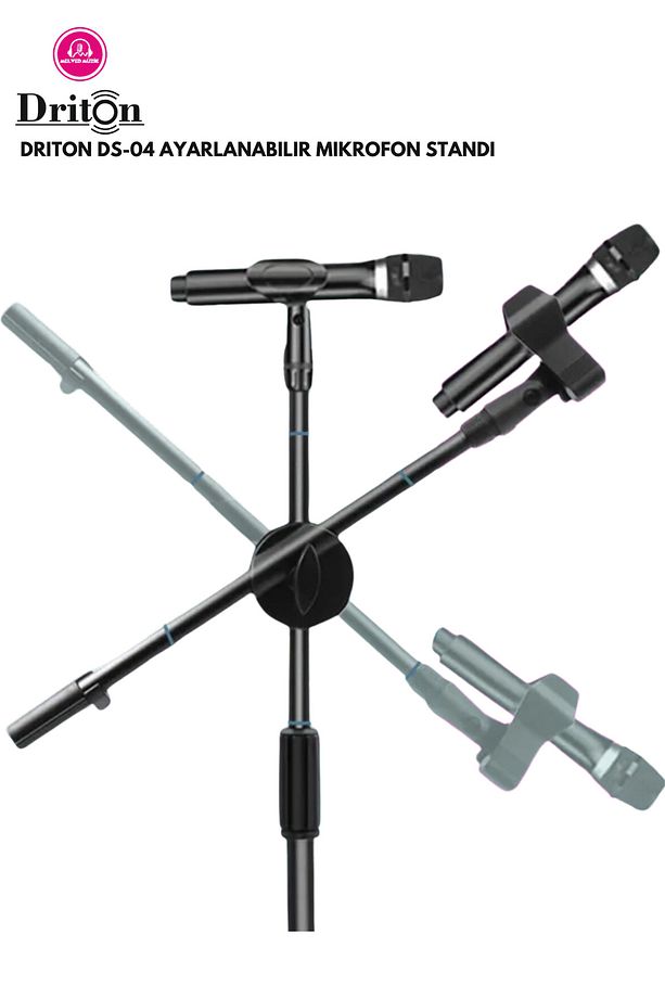 DS-05 PROFESYONEL 3 BACAKLI MİKROFON SEHPASI - MİKROFON STANDI - 5