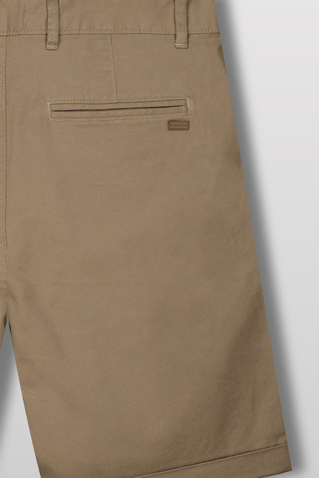 Duble Paça Pamuklu Bermuda - 4