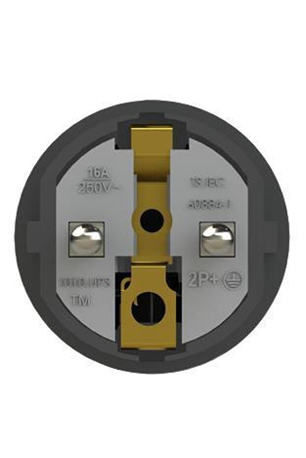 4001 1x16a Kauçuk Topraklı Erkek Fiş - 3